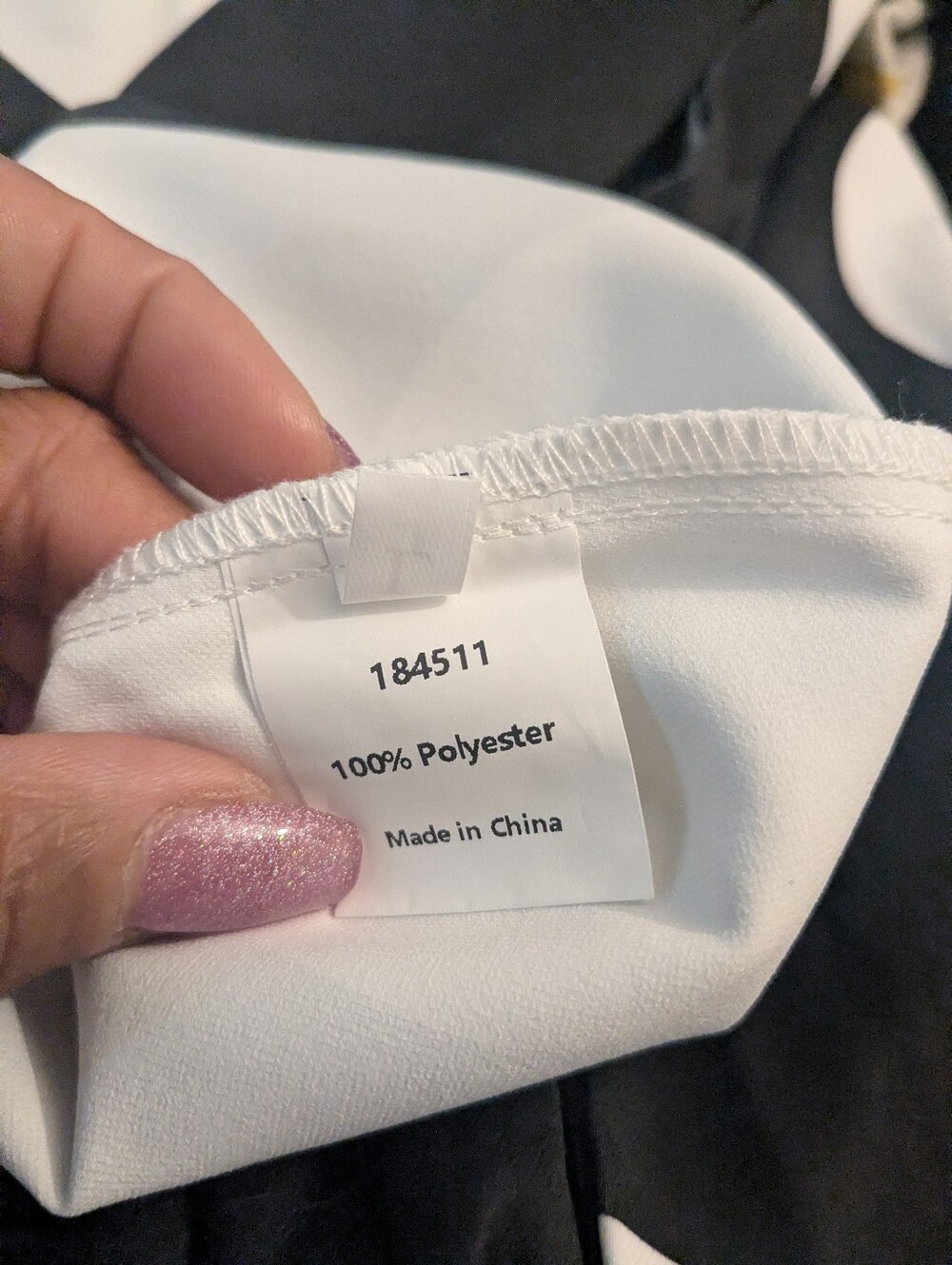 UOOZEE Wide Leg Black w/White Dots Jumpsuit Size Large NWT - Picture 12 of 12